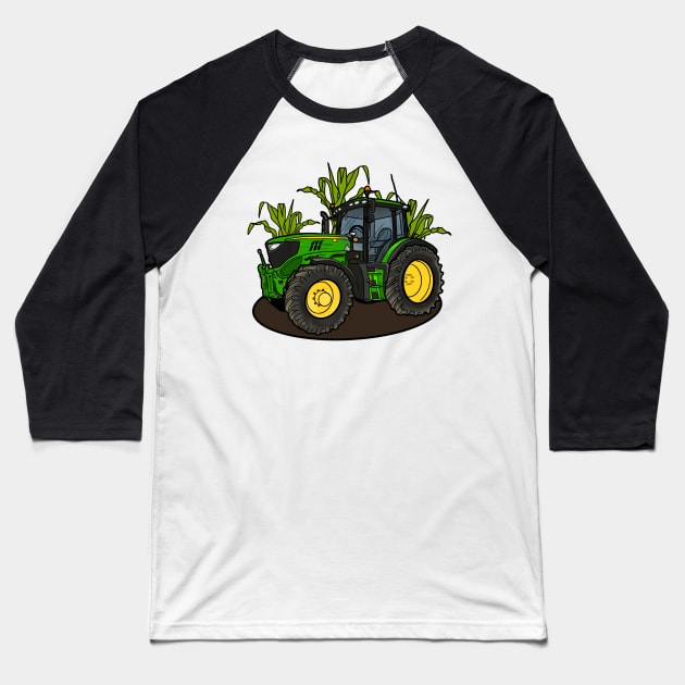 Tractor Baseball T-Shirt by Shyflyer